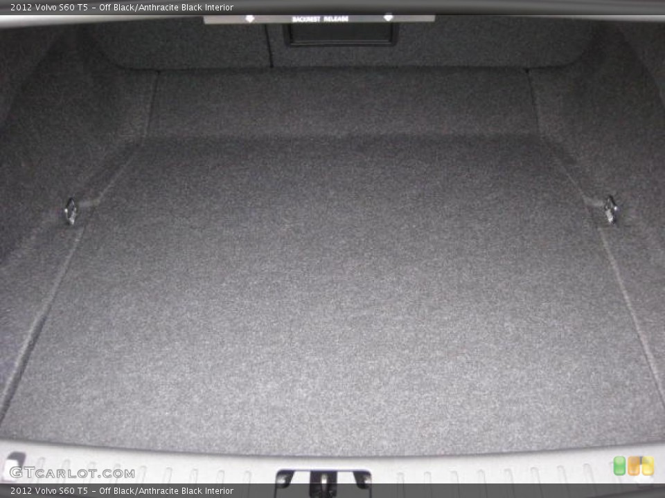 Off Black/Anthracite Black Interior Trunk for the 2012 Volvo S60 T5 #46646846