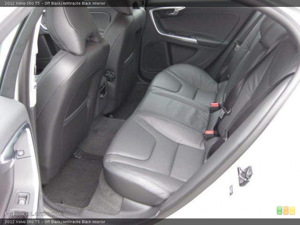 Off Black/Anthracite Black Interior Photo for the 2012 Volvo S60 T5 #46646858