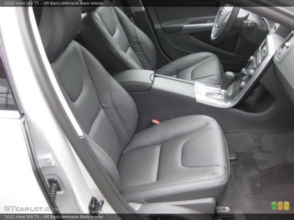 Off Black/Anthracite Black Interior Photo for the 2012 Volvo S60 T5 #46646867