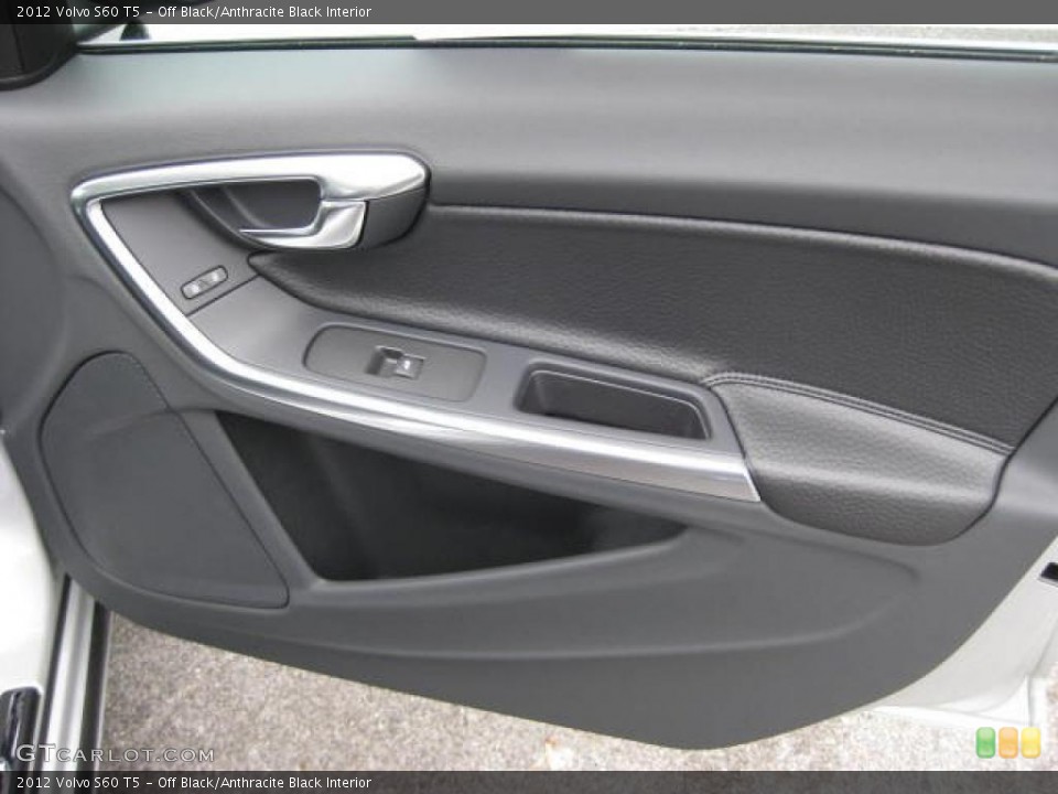 Off Black/Anthracite Black Interior Door Panel for the 2012 Volvo S60 T5 #46646876
