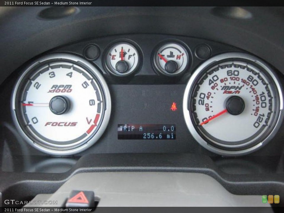 Medium Stone Interior Gauges for the 2011 Ford Focus SE Sedan #46647476