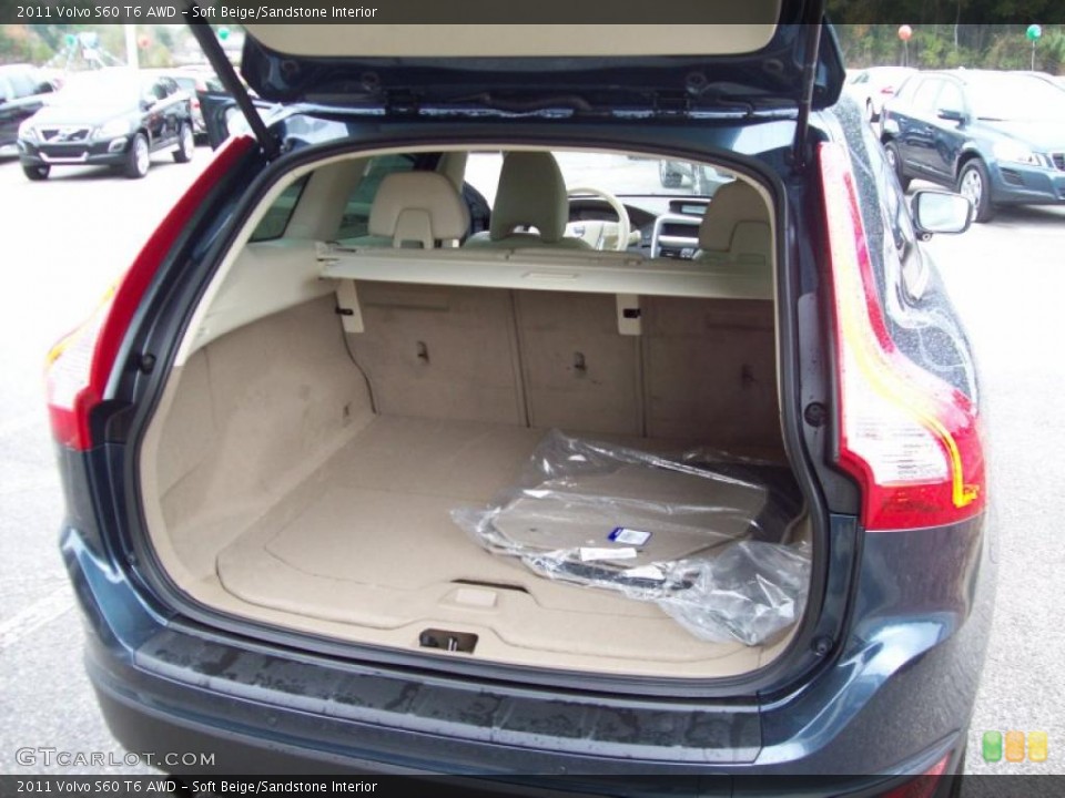 Soft Beige/Sandstone Interior Trunk for the 2011 Volvo S60 T6 AWD #46648427