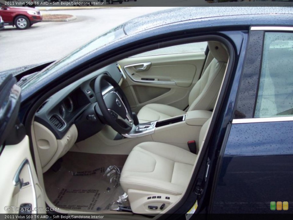 Soft Beige/Sandstone Interior Photo for the 2011 Volvo S60 T6 AWD #46648496