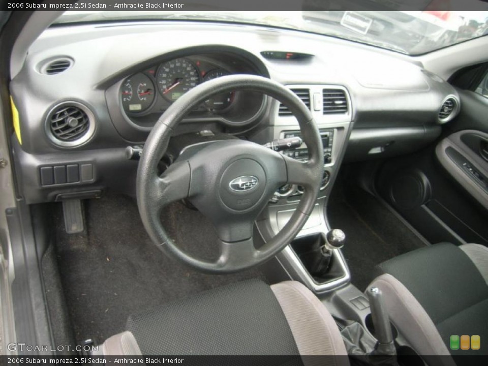 Anthracite Black Interior Photo for the 2006 Subaru Impreza 2.5i Sedan #46649642