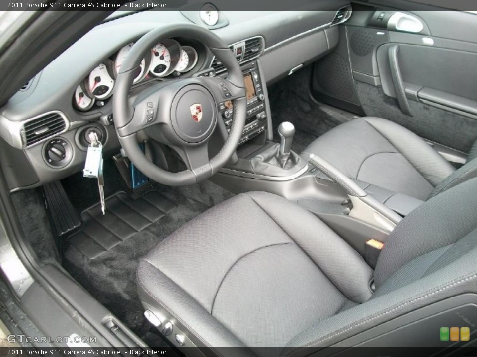 Black Interior Photo for the 2011 Porsche 911 Carrera 4S Cabriolet #46650284