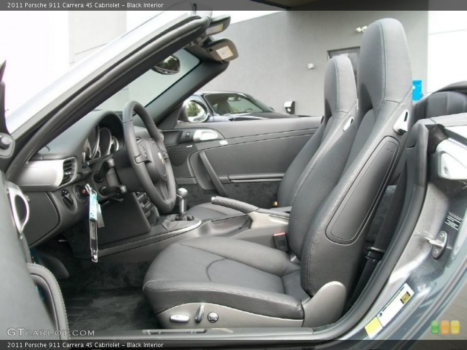 Black Interior Photo for the 2011 Porsche 911 Carrera 4S Cabriolet #46650290