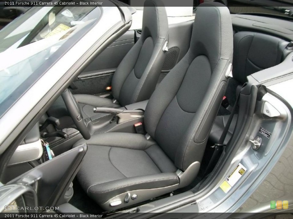 Black Interior Photo for the 2011 Porsche 911 Carrera 4S Cabriolet #46650293
