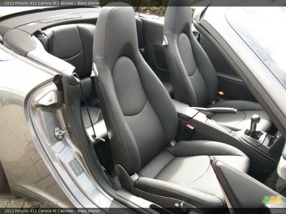 Black Interior Photo for the 2011 Porsche 911 Carrera 4S Cabriolet #46650338