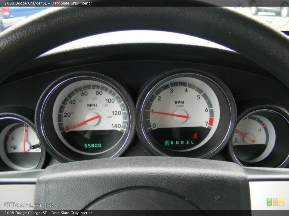 Dark Slate Gray Interior Gauges for the 2008 Dodge Charger SE #46651295