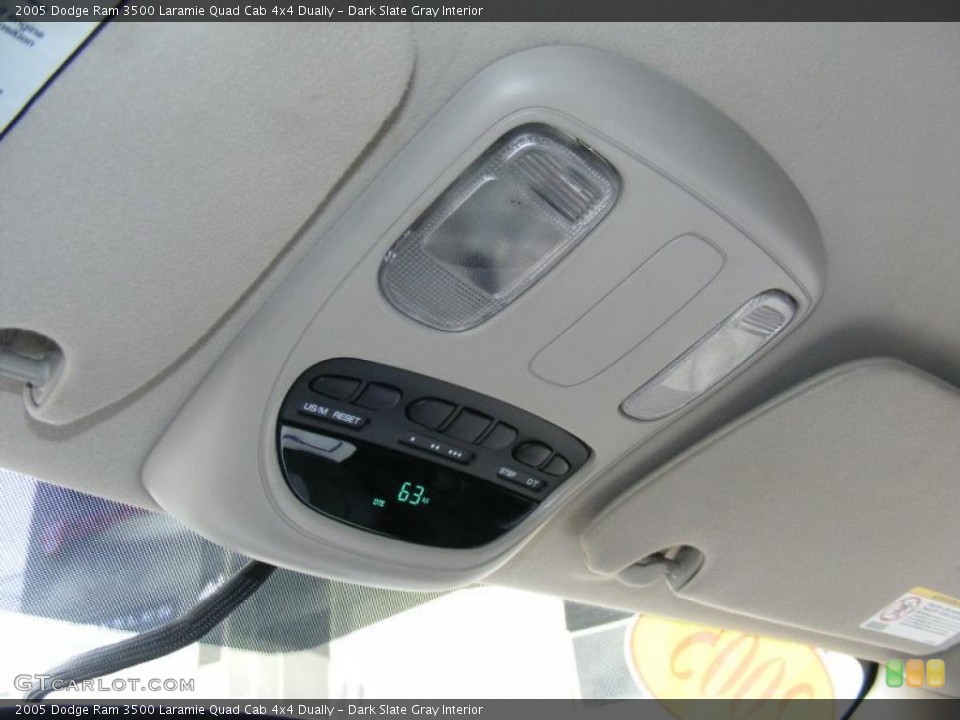 Dark Slate Gray Interior Controls for the 2005 Dodge Ram 3500 Laramie Quad Cab 4x4 Dually #46651985