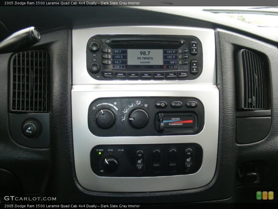 Dark Slate Gray Interior Controls for the 2005 Dodge Ram 3500 Laramie Quad Cab 4x4 Dually #46651997