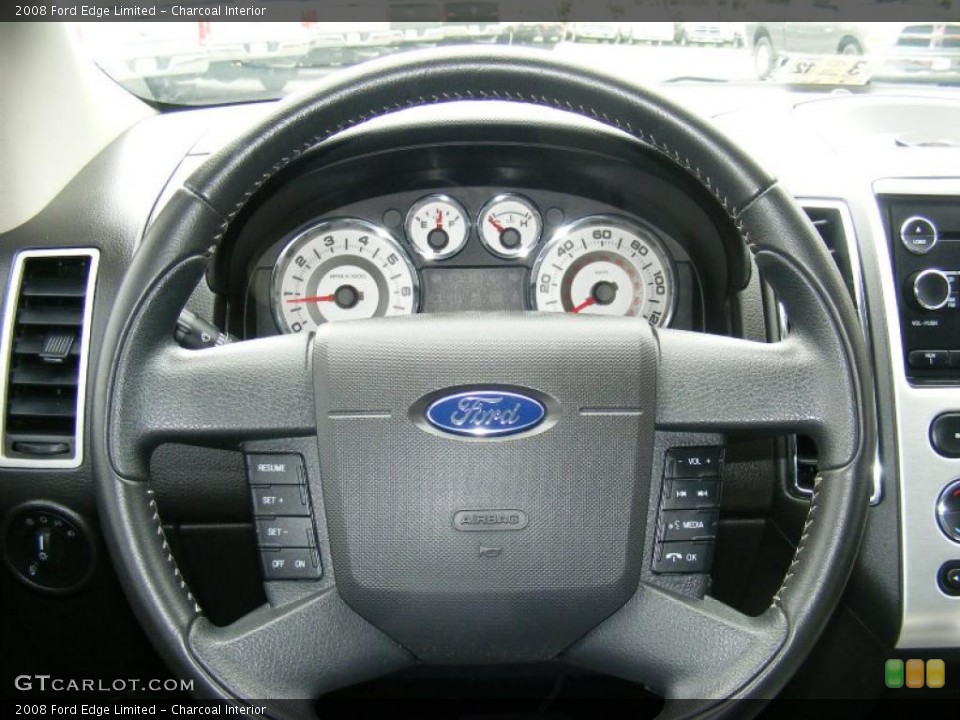 Charcoal Interior Steering Wheel for the 2008 Ford Edge Limited #46652102