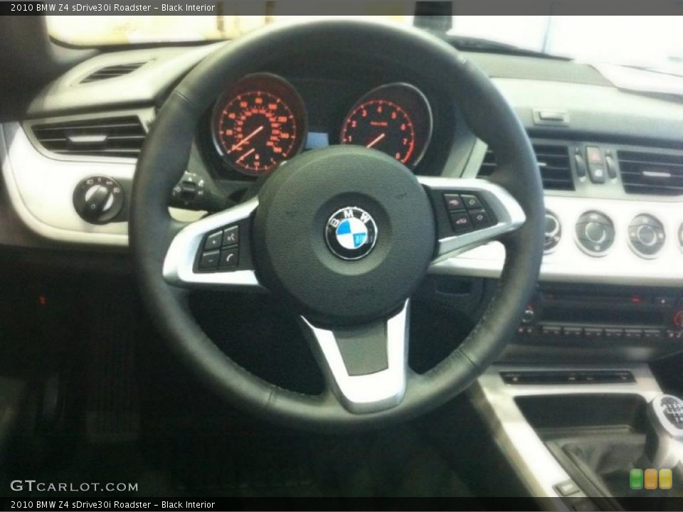 Black Interior Steering Wheel for the 2010 BMW Z4 sDrive30i Roadster #46652642