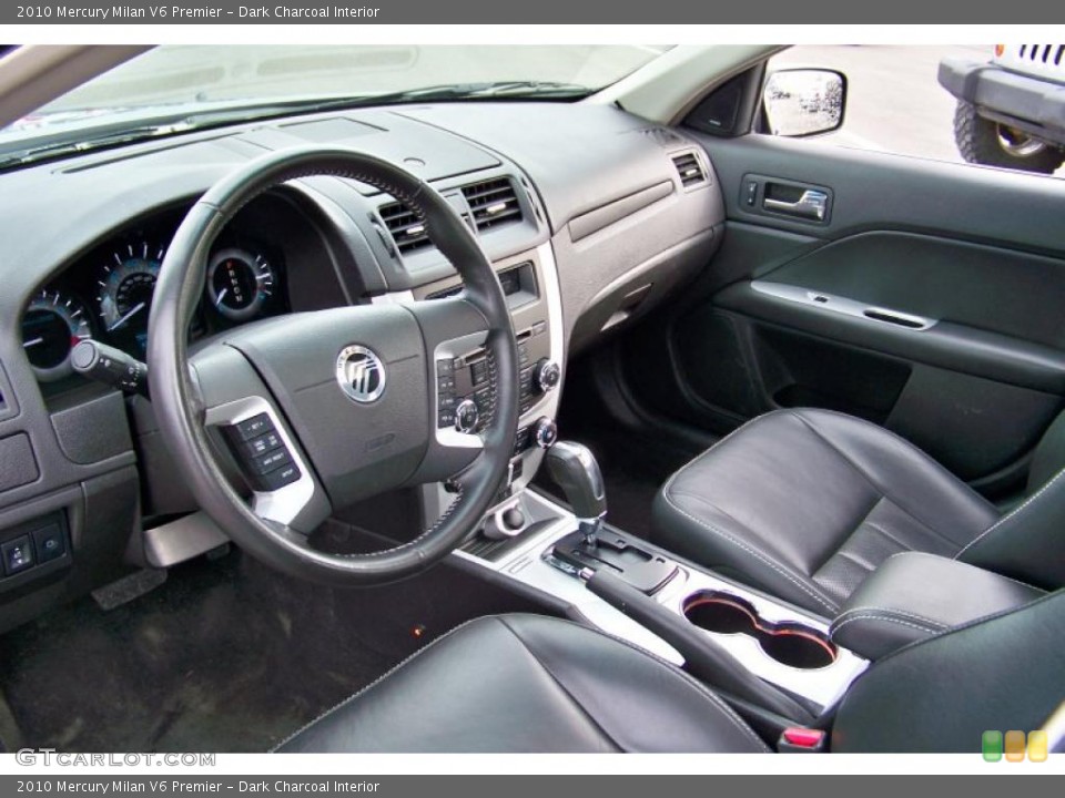 Dark Charcoal Interior Dashboard for the 2010 Mercury Milan V6 Premier #46654778