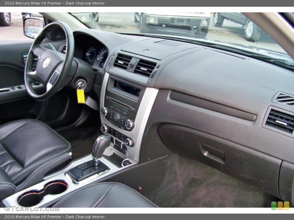 Dark Charcoal Interior Dashboard for the 2010 Mercury Milan V6 Premier #46654892