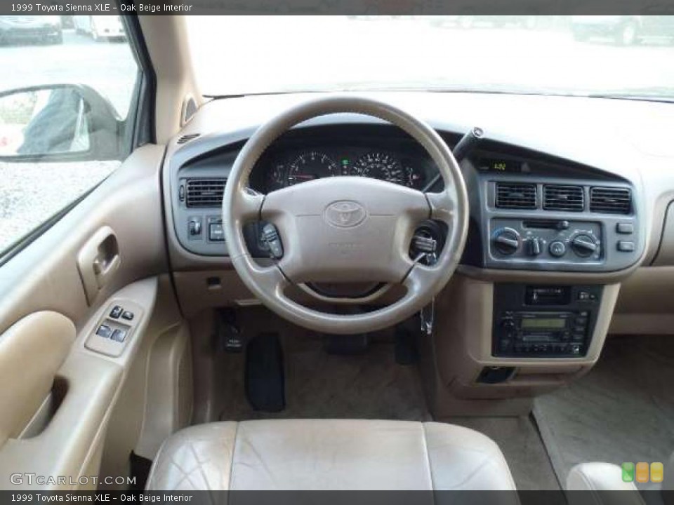 Oak Beige Interior Dashboard for the 1999 Toyota Sienna XLE #46655033