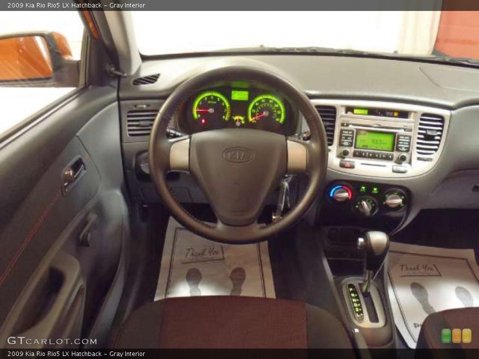 Gray Interior Dashboard for the 2009 Kia Rio Rio5 LX Hatchback #46656068