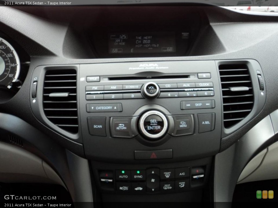 Taupe Interior Controls for the 2011 Acura TSX Sedan #46656575