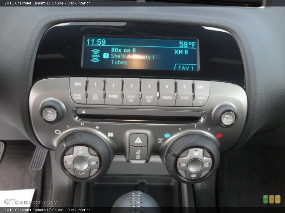 Black Interior Controls for the 2011 Chevrolet Camaro LT Coupe #46656578