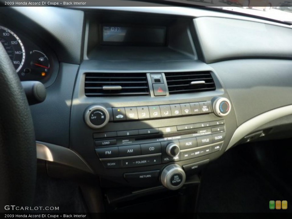 Black Interior Controls for the 2009 Honda Accord EX Coupe #46656755