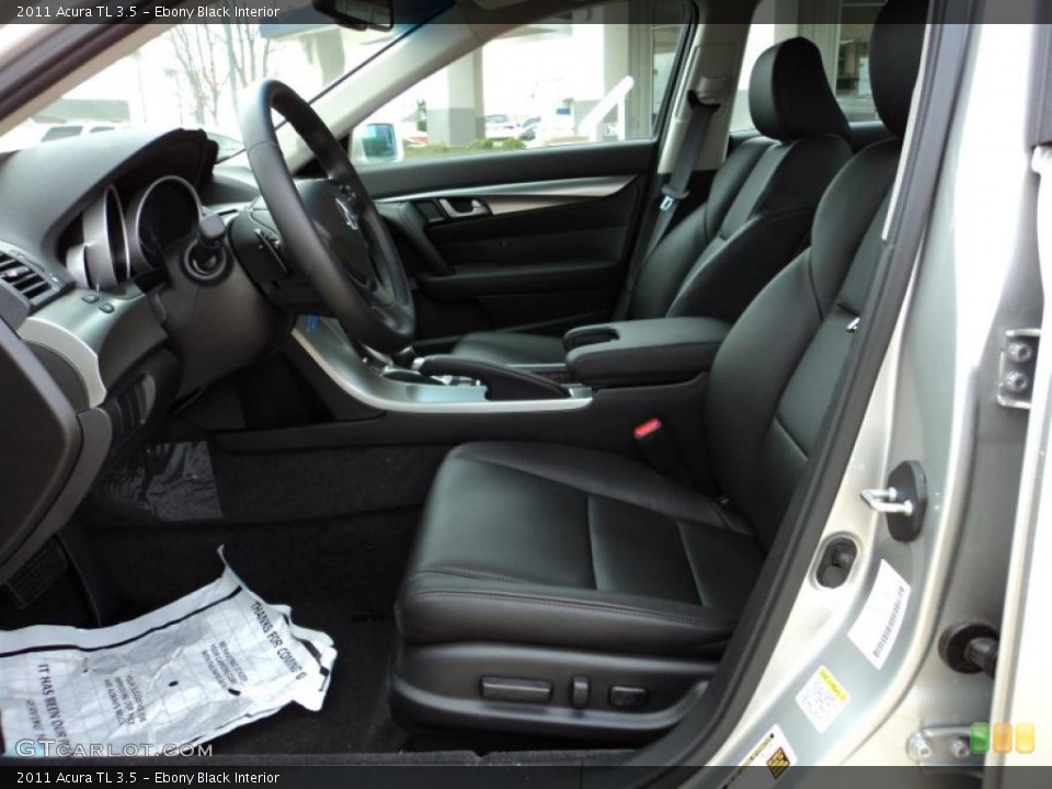 Ebony Black Interior Photo for the 2011 Acura TL 3.5 #46656821