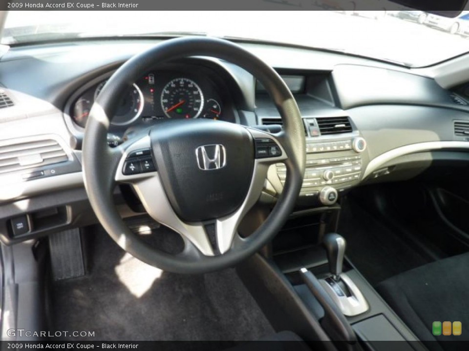 Black Interior Dashboard for the 2009 Honda Accord EX Coupe #46656827
