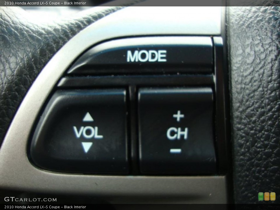 Black Interior Controls for the 2010 Honda Accord LX-S Coupe #46656932