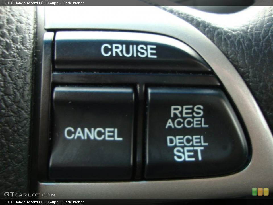 Black Interior Controls for the 2010 Honda Accord LX-S Coupe #46656944