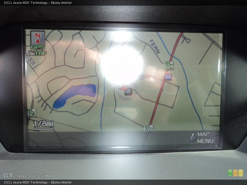 Ebony Interior Navigation for the 2011 Acura MDX Technology #46657514