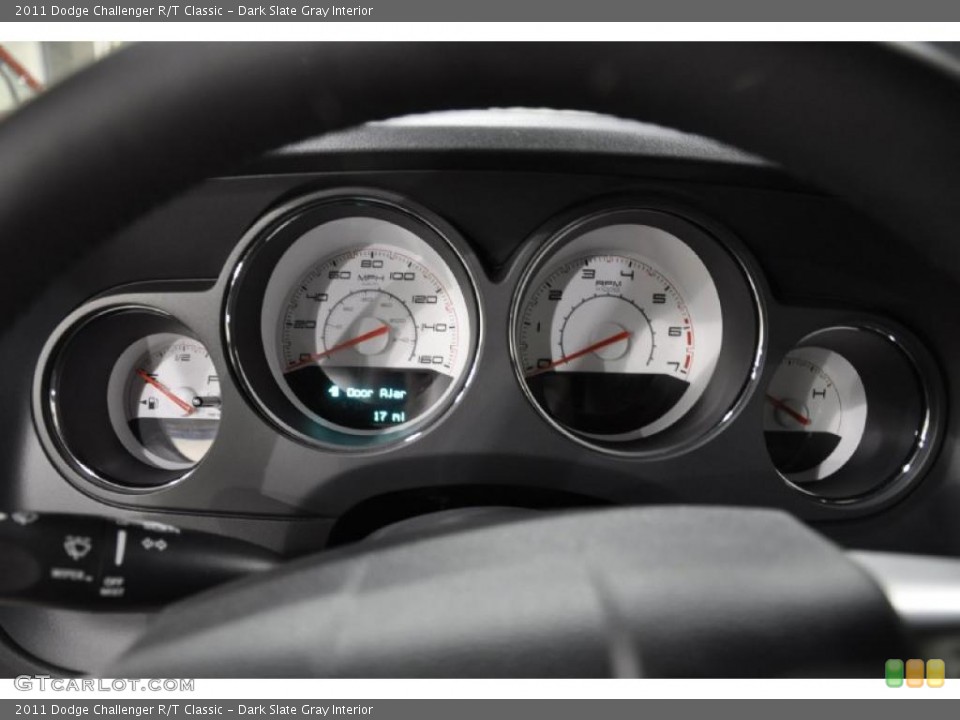 Dark Slate Gray Interior Gauges for the 2011 Dodge Challenger R/T Classic #46657739