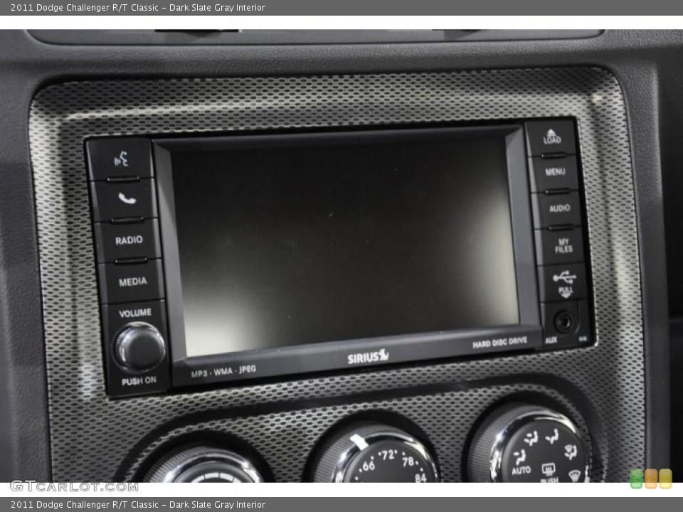 Dark Slate Gray Interior Controls for the 2011 Dodge Challenger R/T Classic #46657751