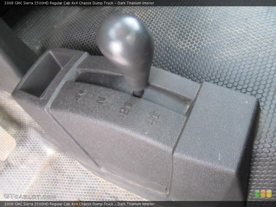 Dark Titanium Interior Controls for the 2008 GMC Sierra 3500HD Regular Cab 4x4 Chassis Dump Truck #46659074
