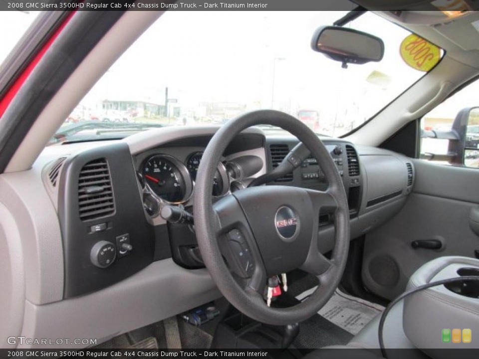 Dark Titanium Interior Dashboard for the 2008 GMC Sierra 3500HD Regular Cab 4x4 Chassis Dump Truck #46659101