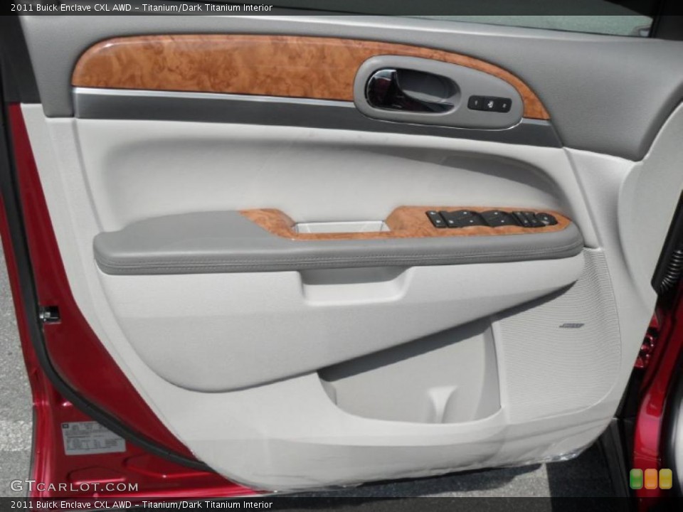Titanium/Dark Titanium Interior Door Panel for the 2011 Buick Enclave CXL AWD #46659479