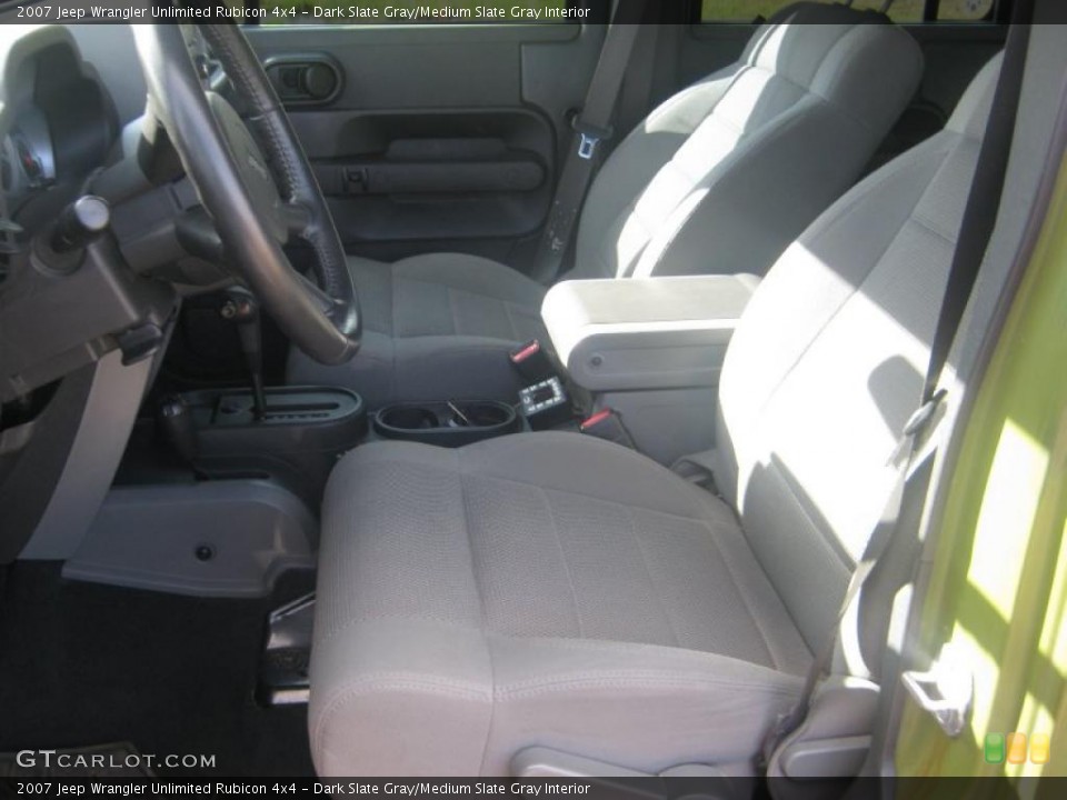 Dark Slate Gray/Medium Slate Gray Interior Photo for the 2007 Jeep Wrangler Unlimited Rubicon 4x4 #46659482