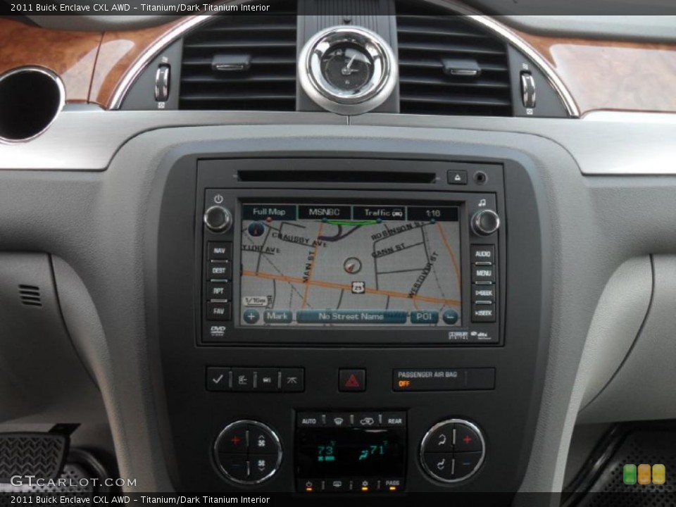 Titanium/Dark Titanium Interior Navigation for the 2011 Buick Enclave CXL AWD #46659506