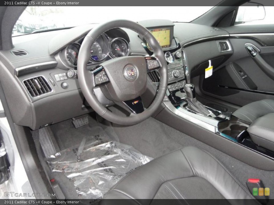 Ebony Interior Prime Interior for the 2011 Cadillac CTS -V Coupe #46659587