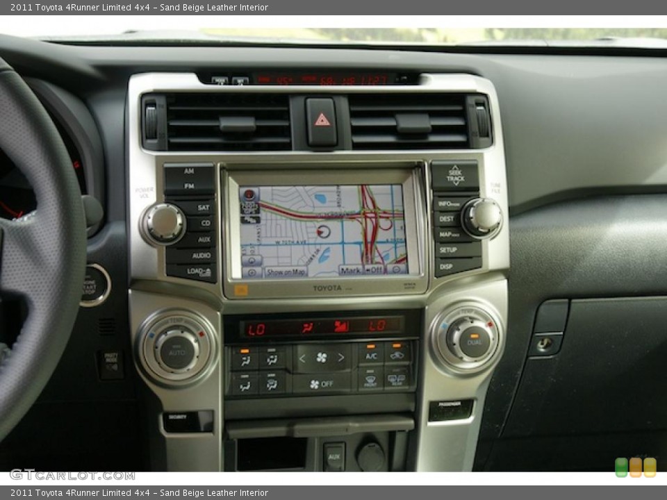 Sand Beige Leather Interior Navigation for the 2011 Toyota 4Runner Limited 4x4 #46659614