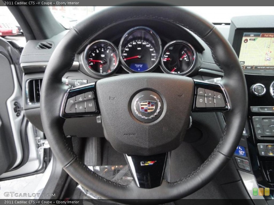 Ebony Interior Steering Wheel for the 2011 Cadillac CTS -V Coupe #46659650