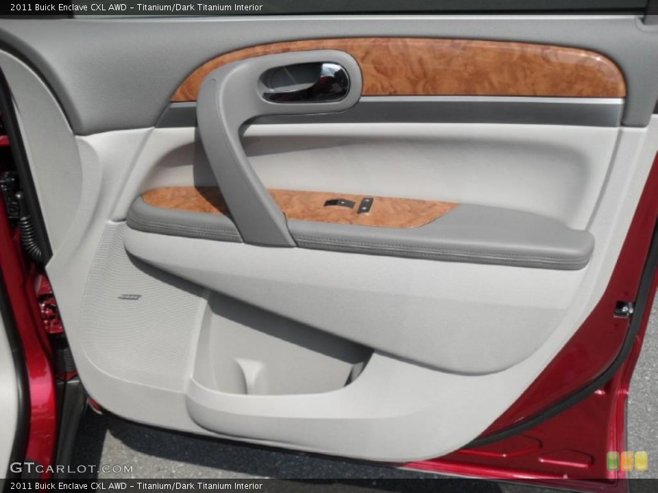 Titanium/Dark Titanium Interior Door Panel for the 2011 Buick Enclave CXL AWD #46659698
