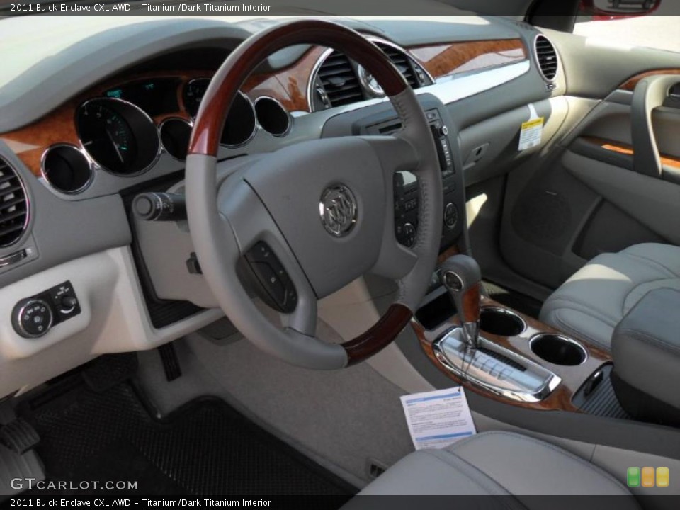 Titanium/Dark Titanium Interior Prime Interior for the 2011 Buick Enclave CXL AWD #46659755
