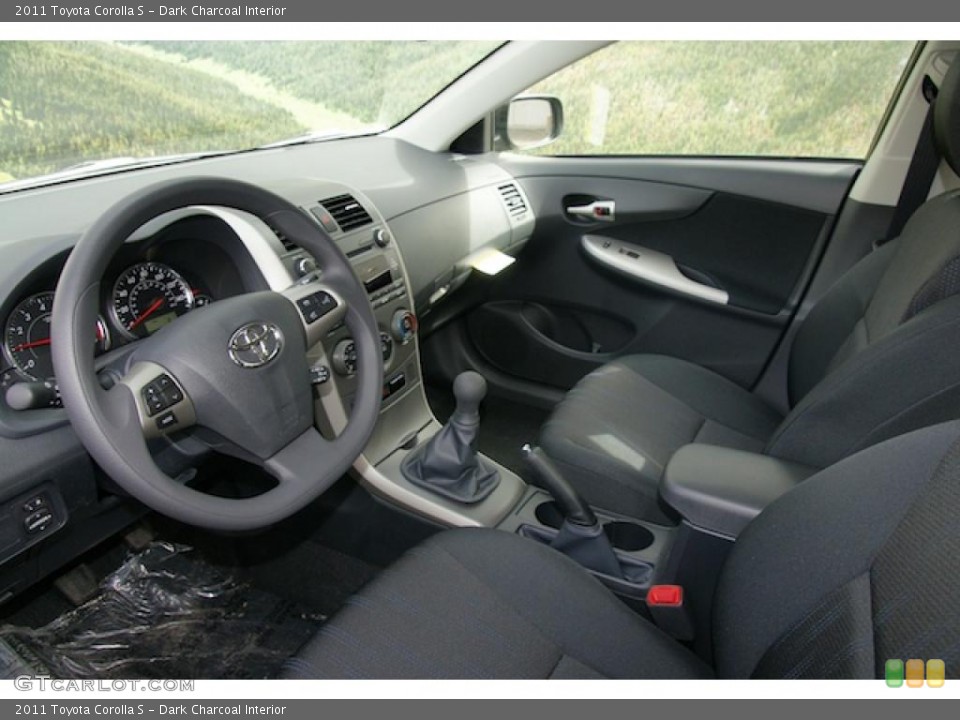 Dark Charcoal Interior Dashboard for the 2011 Toyota Corolla S #46659890