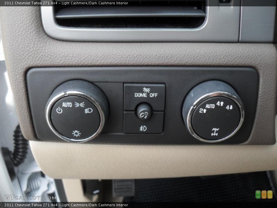 Light Cashmere/Dark Cashmere Interior Controls for the 2011 Chevrolet Tahoe Z71 4x4 #46659899
