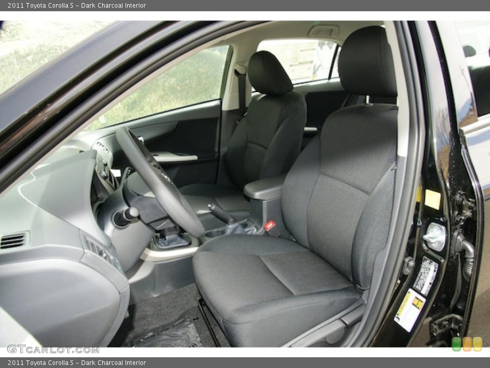 Dark Charcoal Interior Photo for the 2011 Toyota Corolla S #46659905