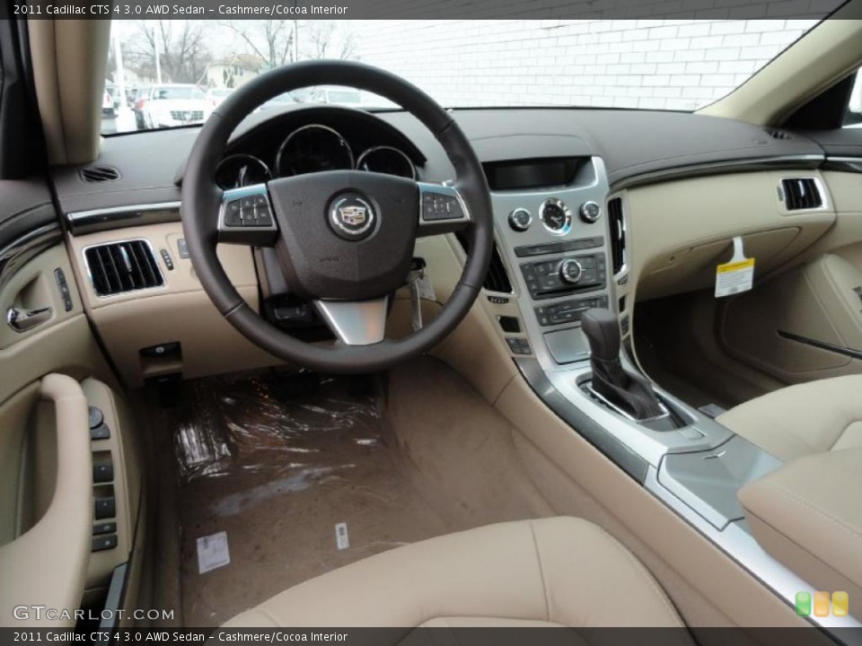 Cashmere/Cocoa Interior Prime Interior for the 2011 Cadillac CTS 4 3.0 AWD Sedan #46659953