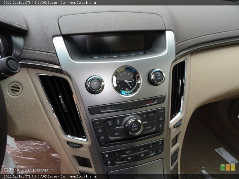 Cashmere/Cocoa Interior Controls for the 2011 Cadillac CTS 4 3.0 AWD Sedan #46660091