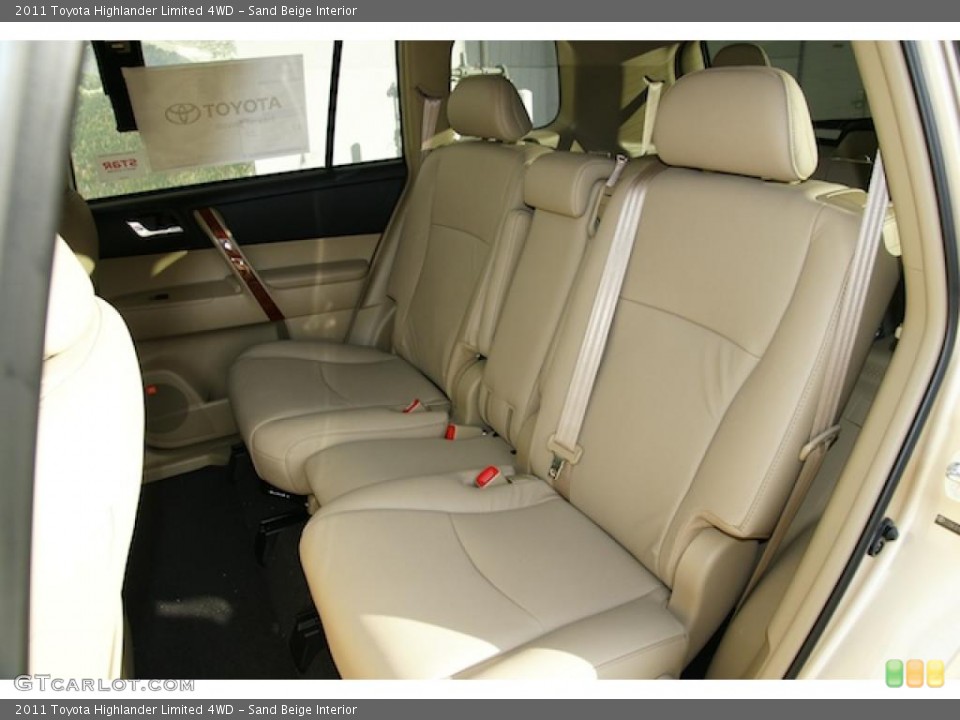 Sand Beige Interior Photo for the 2011 Toyota Highlander Limited 4WD #46660352