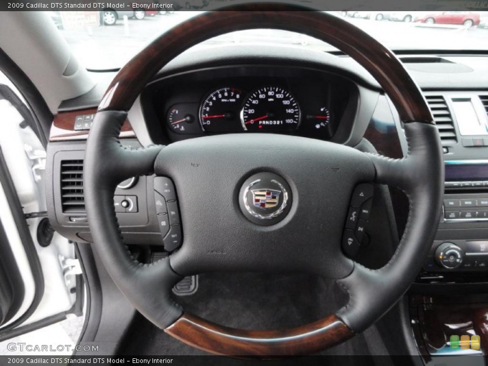 Ebony Interior Steering Wheel for the 2009 Cadillac DTS  #46661003