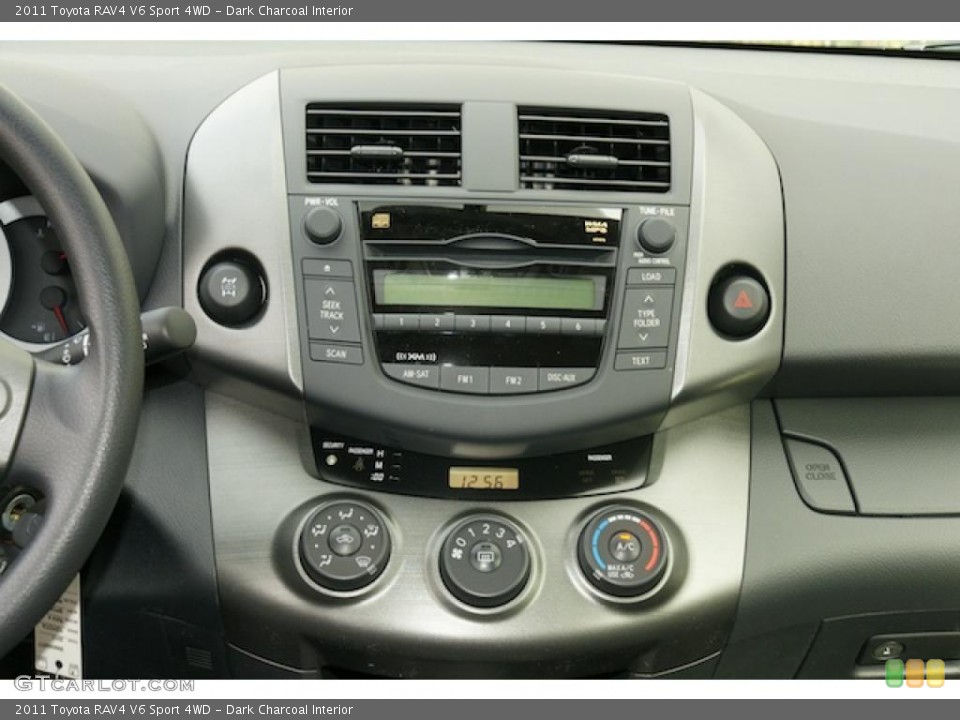 Dark Charcoal Interior Controls for the 2011 Toyota RAV4 V6 Sport 4WD #46661123