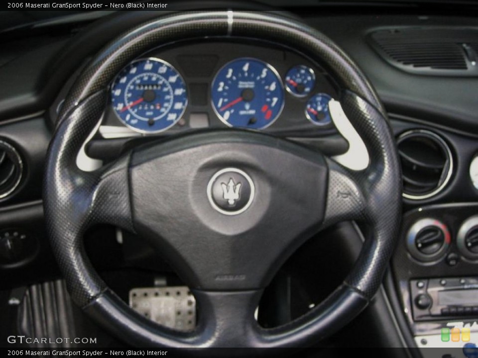 Nero (Black) Interior Steering Wheel for the 2006 Maserati GranSport Spyder #46661408